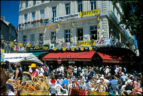 Nîmes: during the Feria days 1999